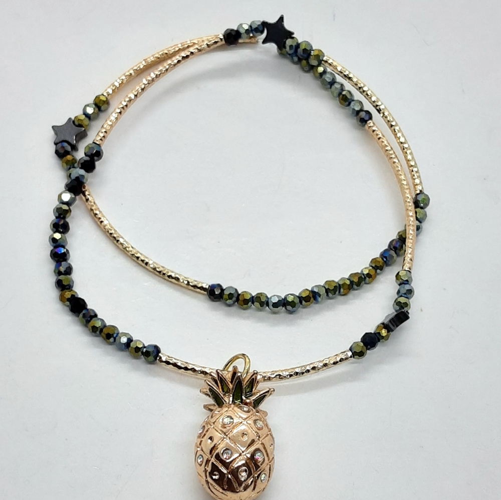 19 inch stretch wrap beaded bracelet